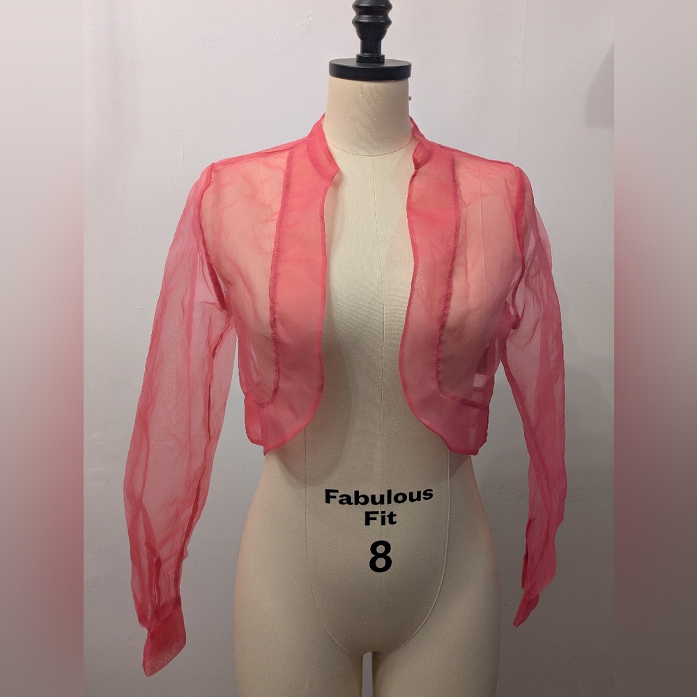 INC International Concepts Pink Sheer Jacket